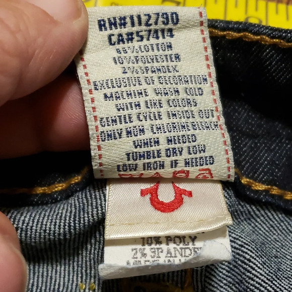 True religion jeans excellent condition dark wash boot cut pocket flap - Picture 6 of 9